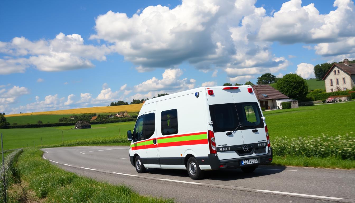 Transport ambulance longue distance en France