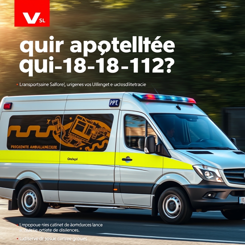Photo : Transport sanitaire urgence : qui appeler en 2024 ?